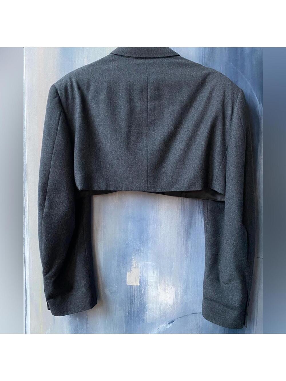 Vintage Upcycled Cropped Blazer LilyLilyL X Ninoi Cerruti - Picture 4 of 9